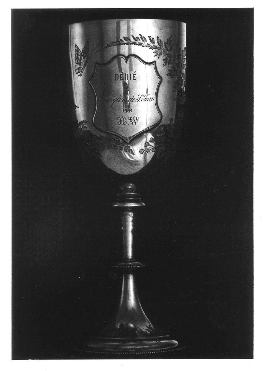 MOTIVI DECORATIVI VEGETALI E ANIMALI (calice, opera isolata) - bottega piemontese (metà sec. XIX)