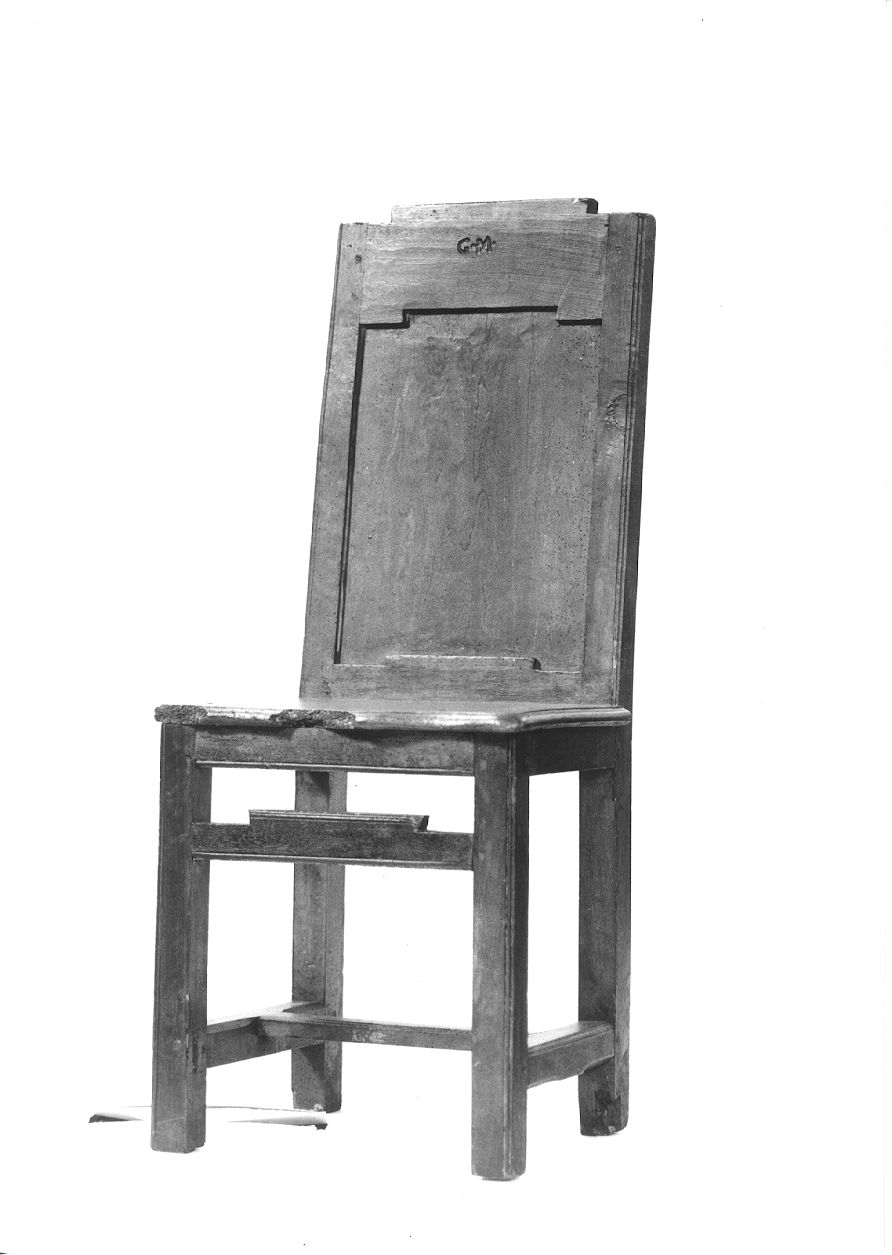 sedia, opera isolata - ambito piemontese (inizio sec. XIX)