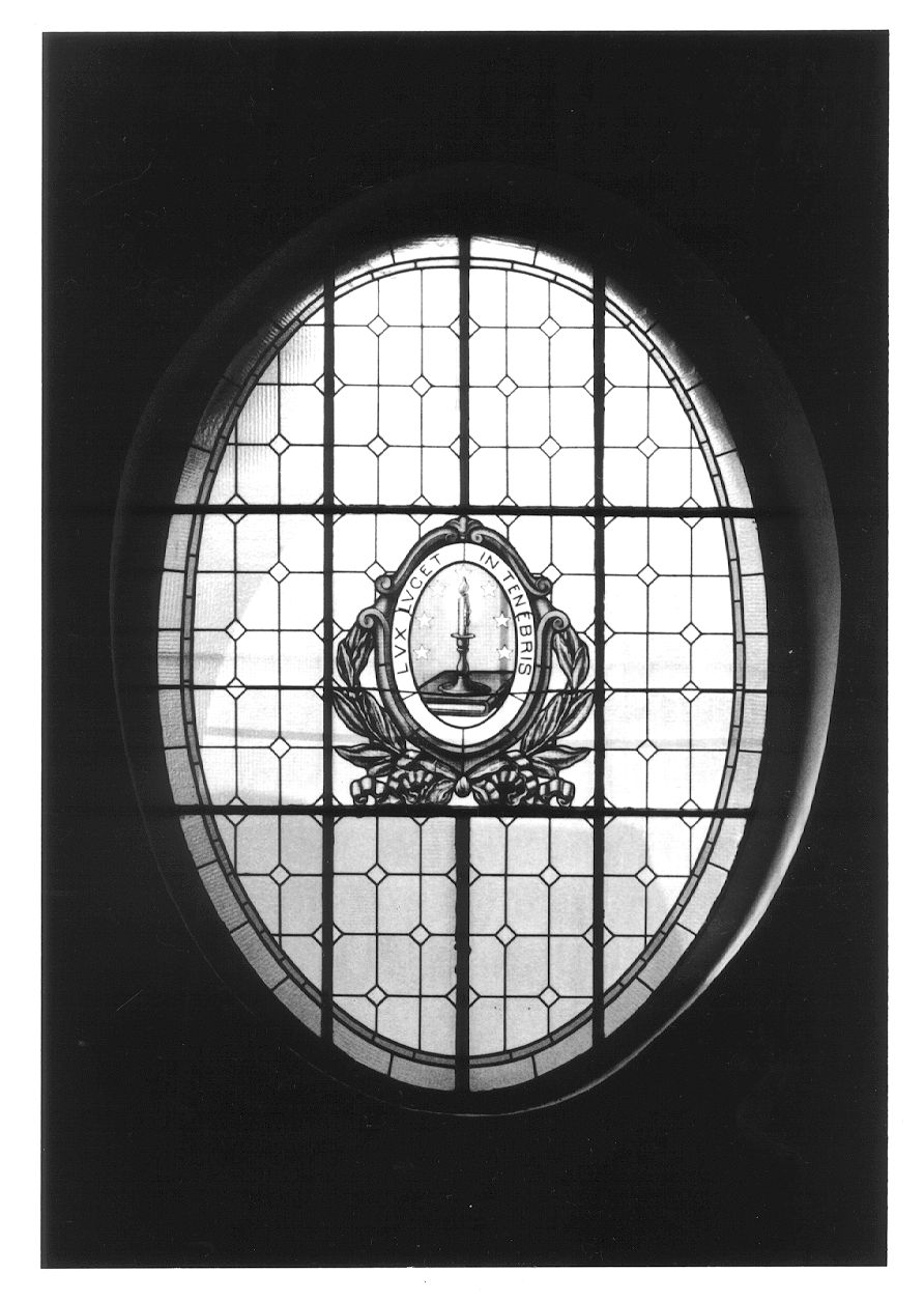 emblema (vetrata, opera isolata) - ambito piemontese (primo quarto sec. XX)