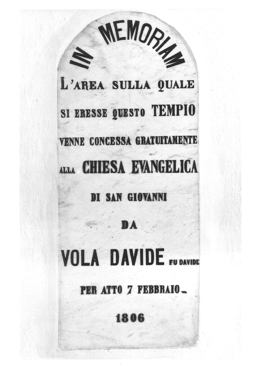 lapide celebrativa, opera isolata - ambito piemontese (inizio sec. XIX)