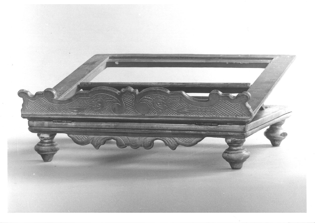 leggio d'altare, opera isolata - bottega monregalese (seconda metà sec. XIX)