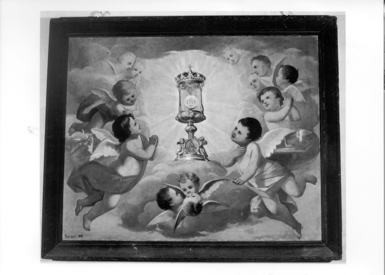 trionfo dell'Eucaristia (dipinto, opera isolata) di Toscano Giovanni (ultimo quarto sec. XIX)