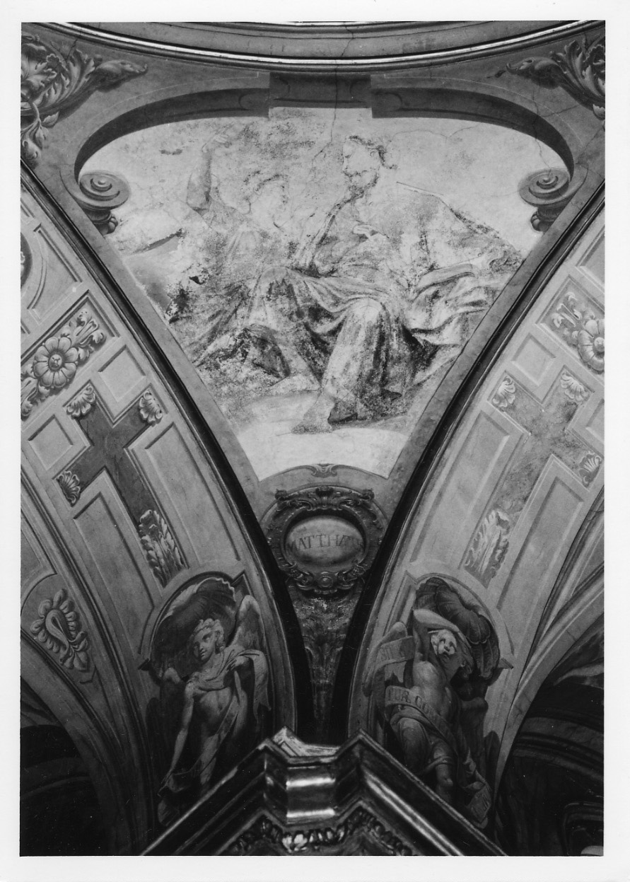 SAN MATTEO E L'ANGELO (dipinto) di Hartman Luigi (metà sec. XIX)