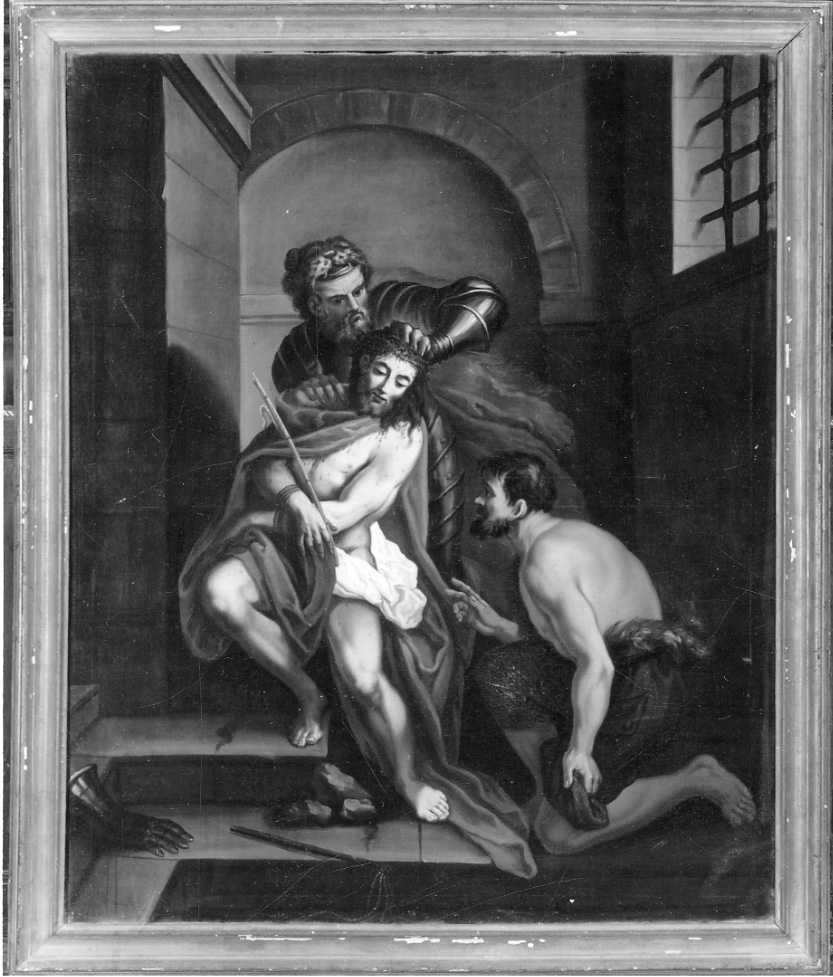 INCORONAZIONE DI SPINE (dipinto, opera isolata) - ambito piemontese (secondo quarto sec. XVIII)