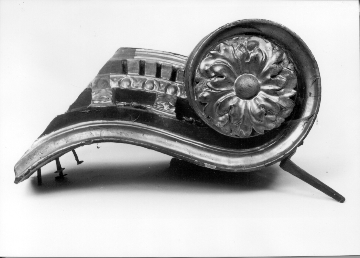 ANGIOLETTI CON PALMA (dossale, elemento d'insieme) - ambito morianese (inizio sec. XVIII)