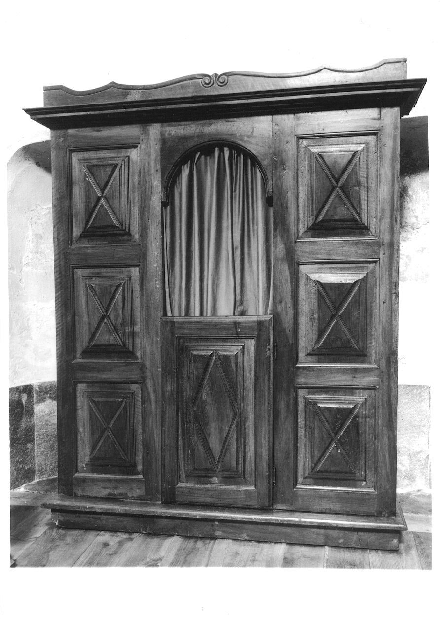 confessionale, serie - bottega piemontese (prima metà sec. XIX)