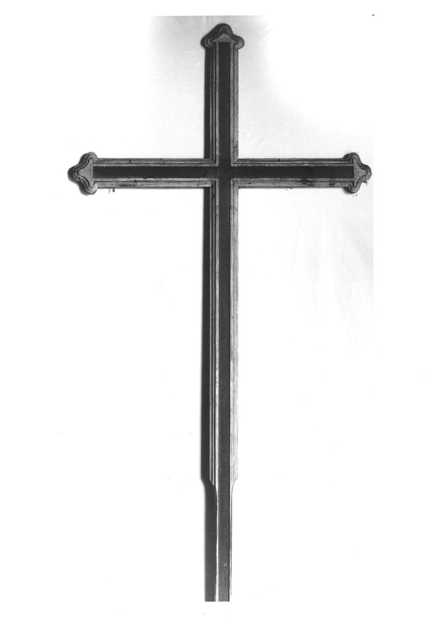 croce processionale, opera isolata - ambito piemontese (sec. XIX)