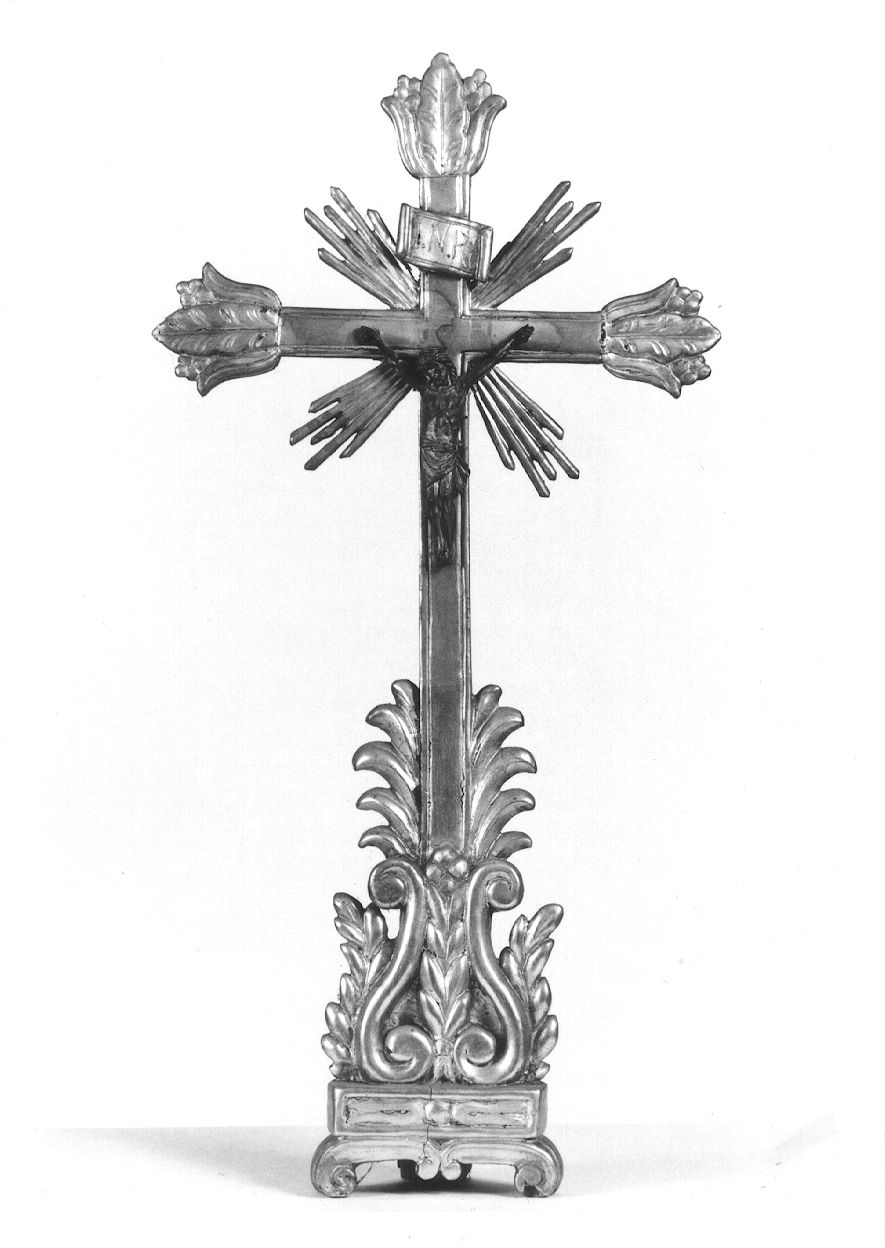 croce d'altare, opera isolata - ambito piemontese (sec. XIX)