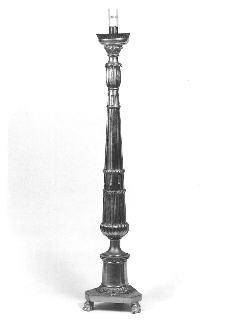 candelabro, serie - ambito piemontese (prima metà sec. XX)