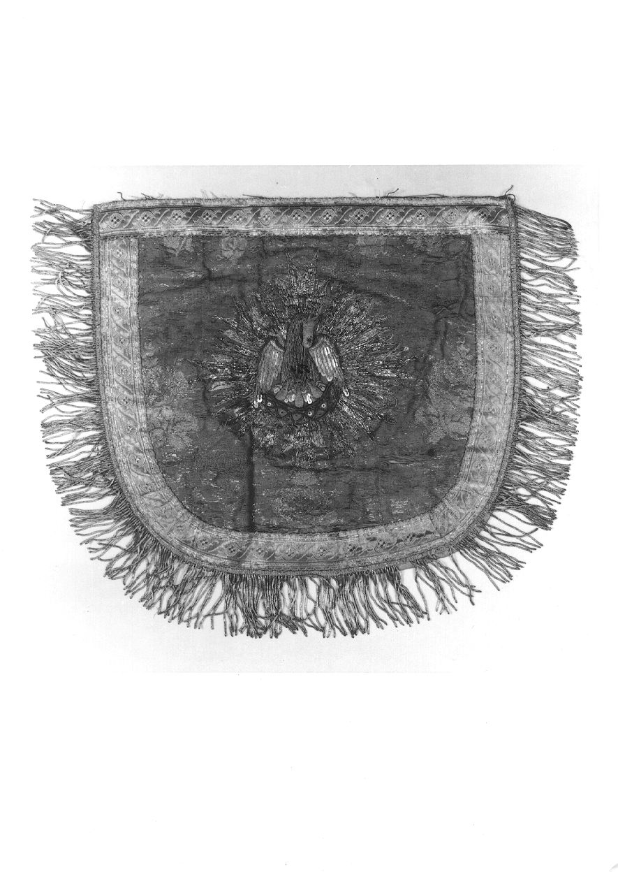 cappuccio di piviale, opera isolata - manifattura italiana (fine/inizio secc. XIX/ XX)