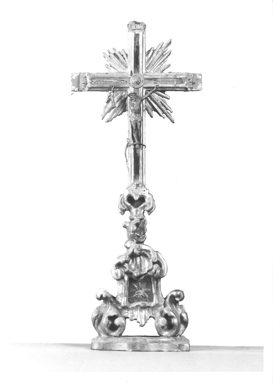 Cristo crocifisso (croce d'altare, opera isolata) - bottega piemontese (seconda metà sec. XVIII)