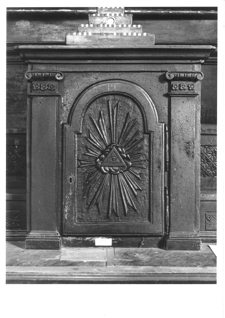 OCCHIO DIVINO (tabernacolo, elemento d'insieme) - bottega piemontese (secondo quarto sec. XVIII)