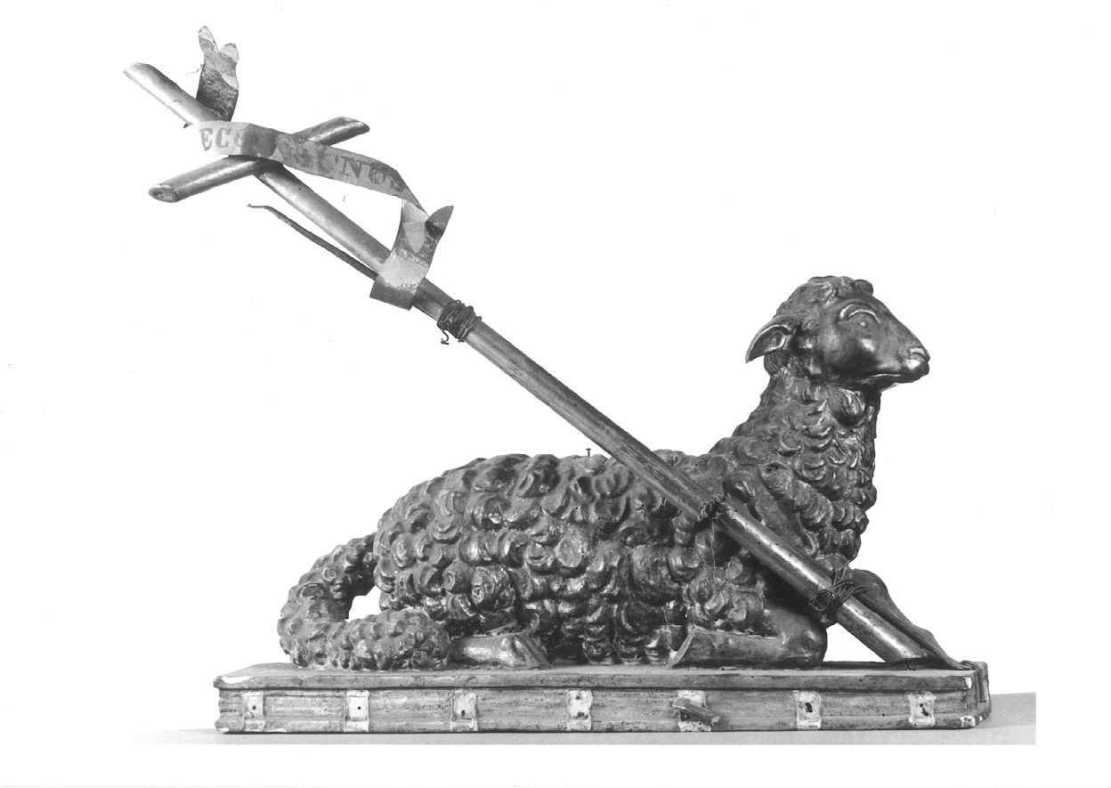 Agnus Dei (scultura, opera isolata) - ambito piemontese (seconda metà sec. XIX)