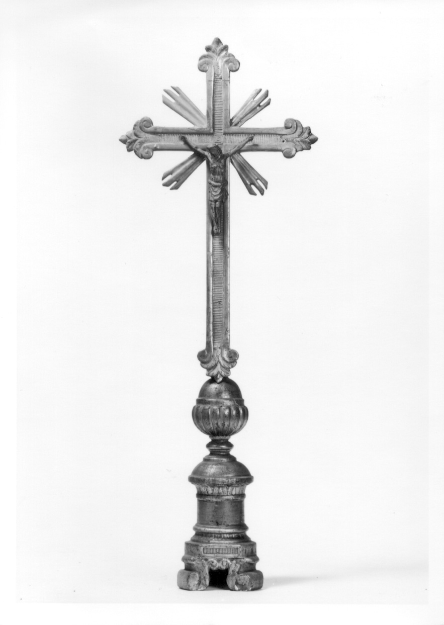 croce d'altare, opera isolata - bottega piemontese (seconda metà sec. XIX)