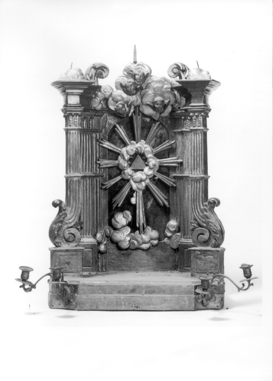 tronetto per esposizione eucaristica, opera isolata - bottega piemontese (seconda metà sec. XIX)