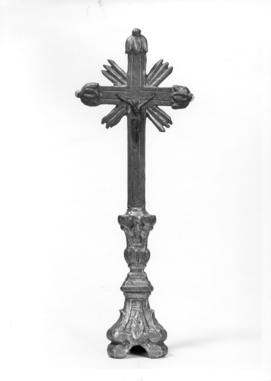 croce d'altare, opera isolata - bottega piemontese (seconda metà sec. XVIII)