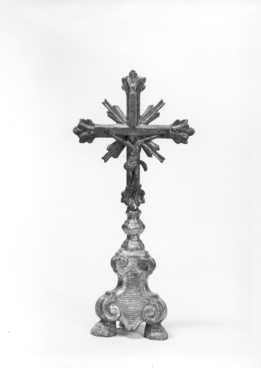 croce d'altare, opera isolata - bottega piemontese (seconda metà sec. XVIII)