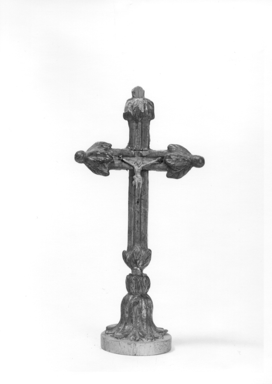 croce d'altare, opera isolata - bottega piemontese (metà sec. XIX)