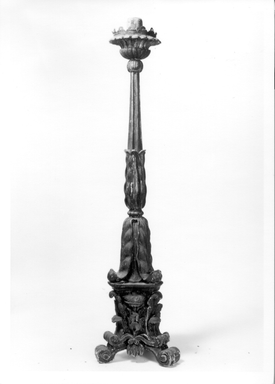 candelabro, serie - bottega piemontese (prima metà sec. XIX)