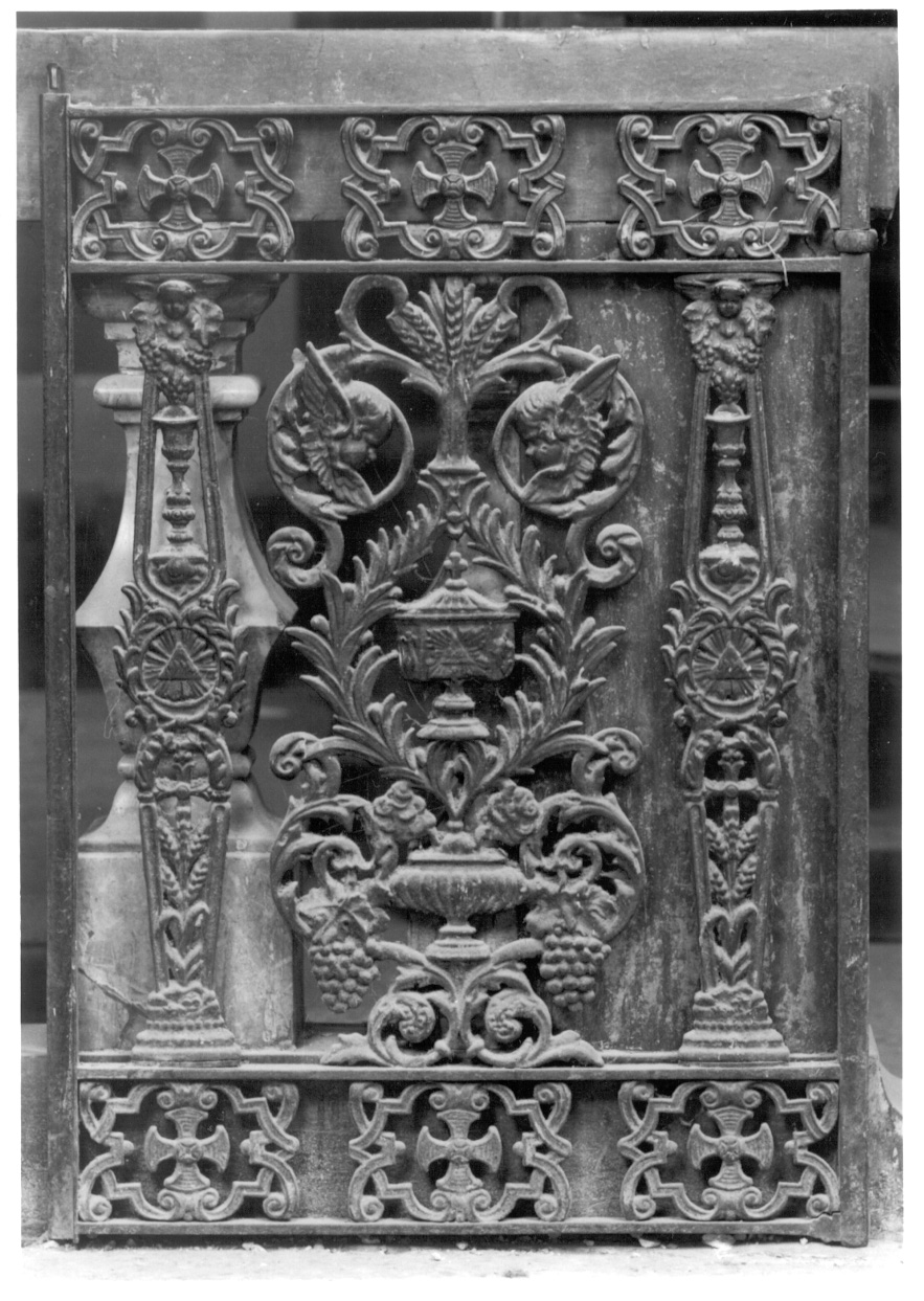 cancello di balaustra, serie - ambito piemontese (seconda metà sec. XIX)