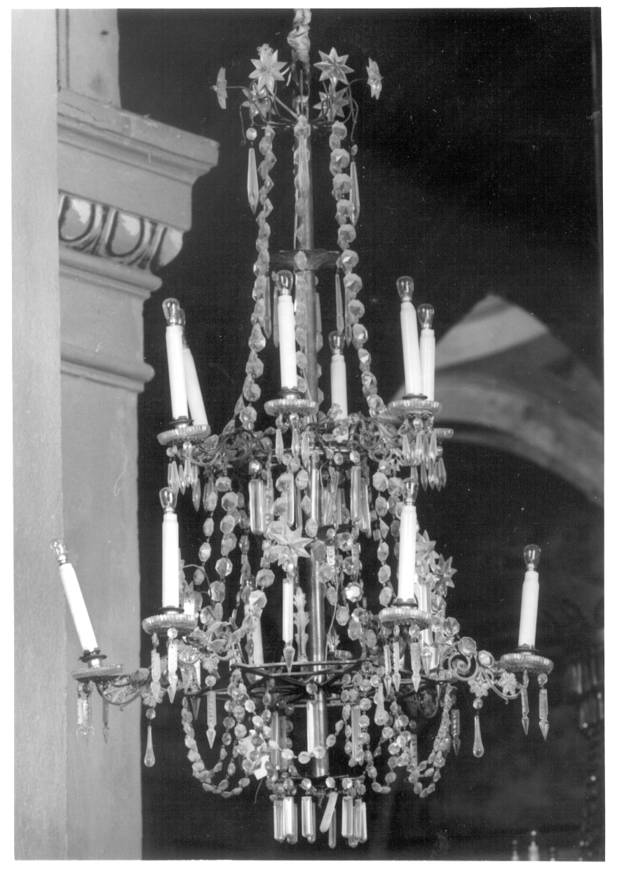 lampadario, serie - produzione piemontese (inizio sec. XX)