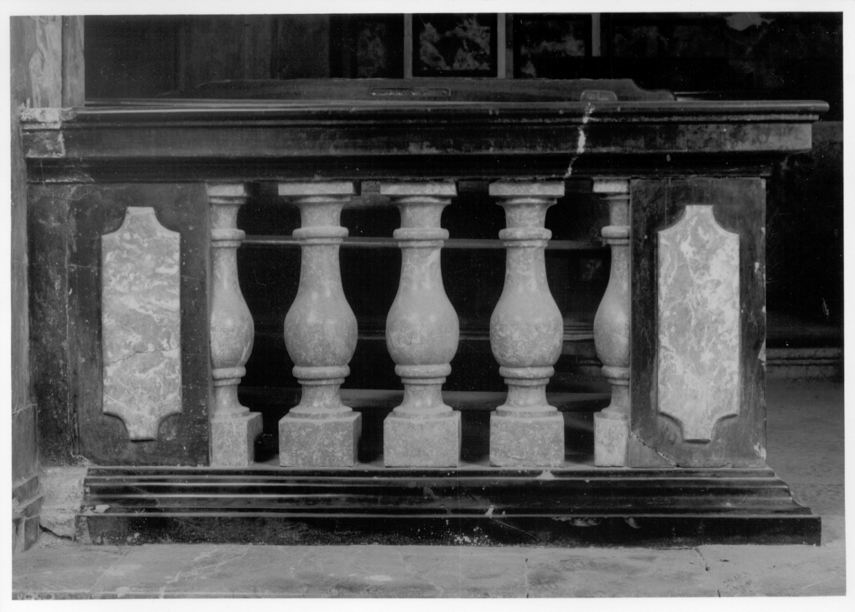 balaustra, opera isolata - ambito piemontese (terzo quarto sec. XVII)