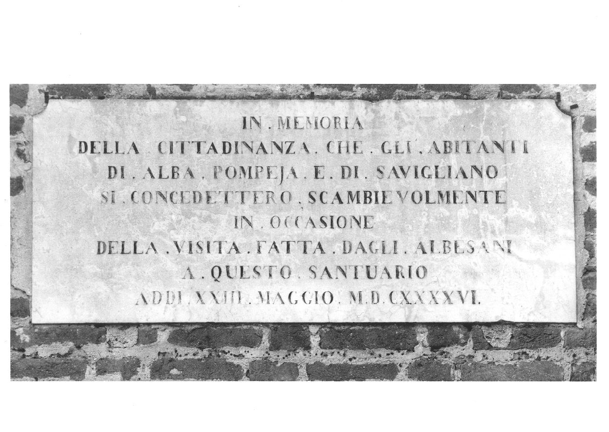 lapide commemorativa, opera isolata - ambito piemontese (secondo quarto sec. XIX)