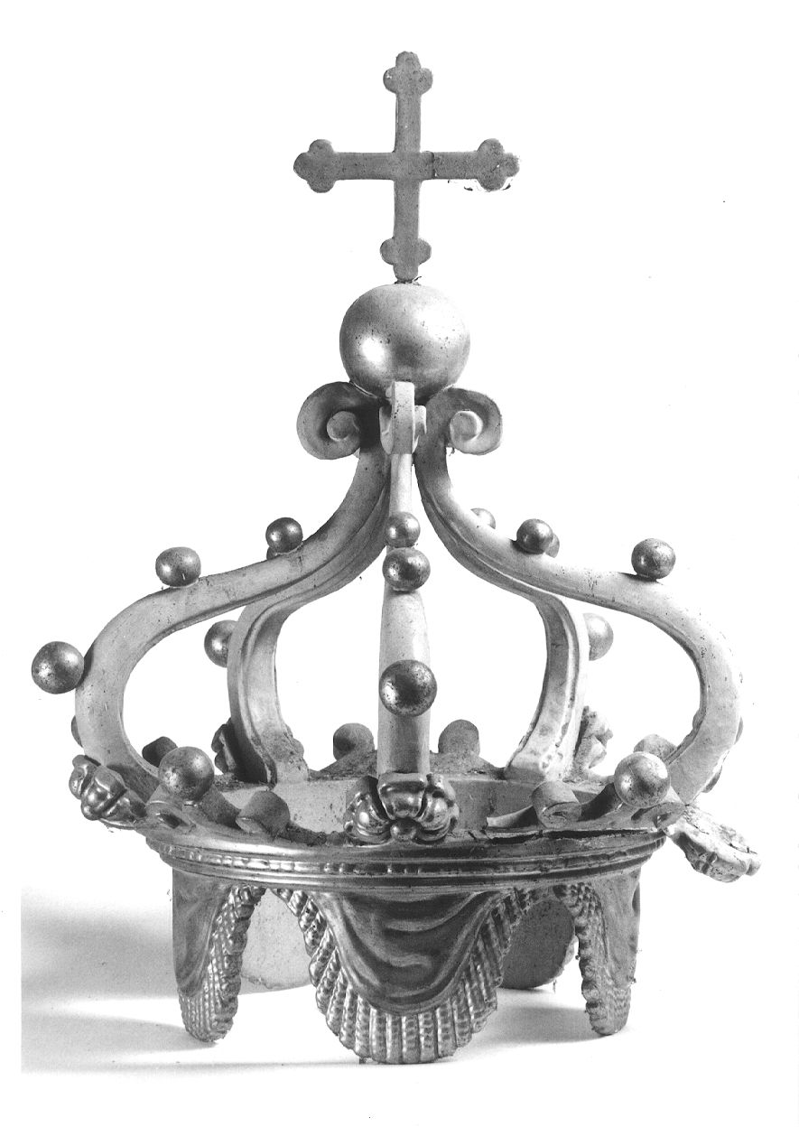 corona di tronetto per esposizione eucaristica, opera isolata - bottega piemontese (ultimo quarto sec. XIX)