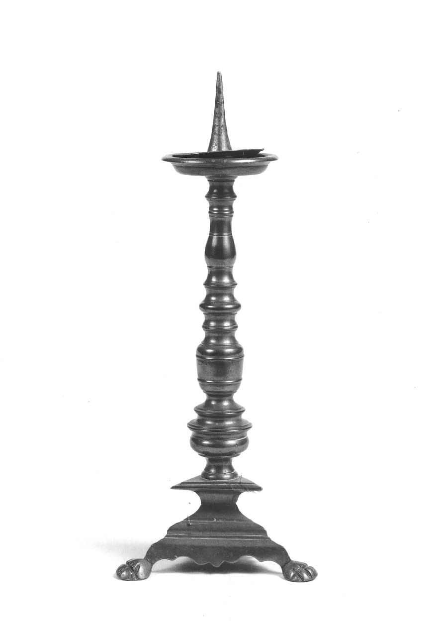 candelabro, serie - bottega piemontese (fine/inizio secc. XIX/ XX)