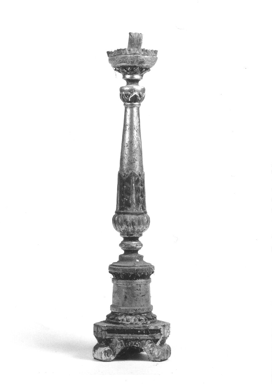 candelabro, serie - bottega piemontese (sec. XIX)