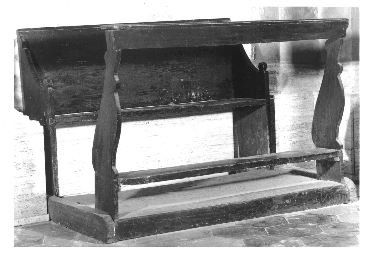 banco da chiesa, opera isolata - bottega piemontese (sec. XIX)