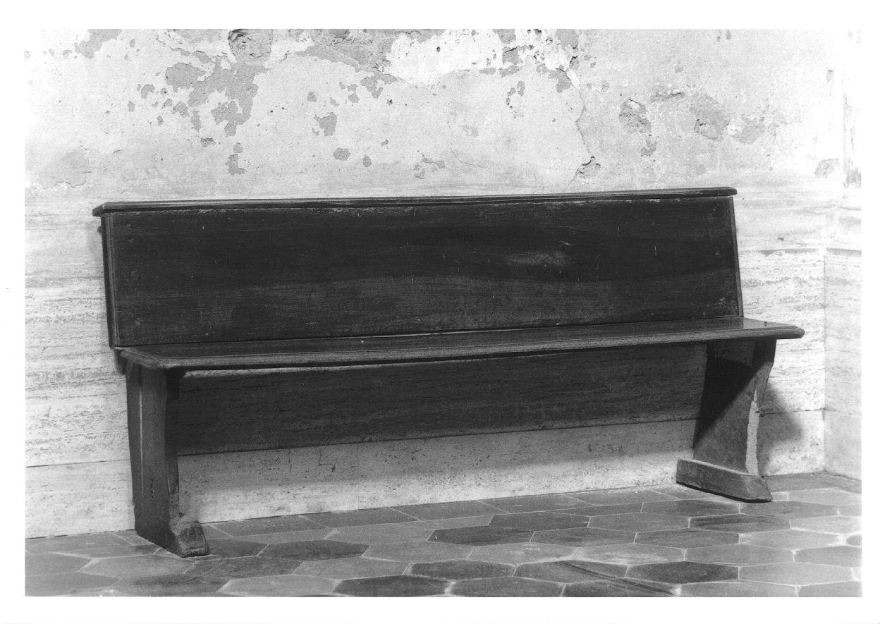 panca, opera isolata - bottega piemontese (fine/inizio secc. XIX/ XX)