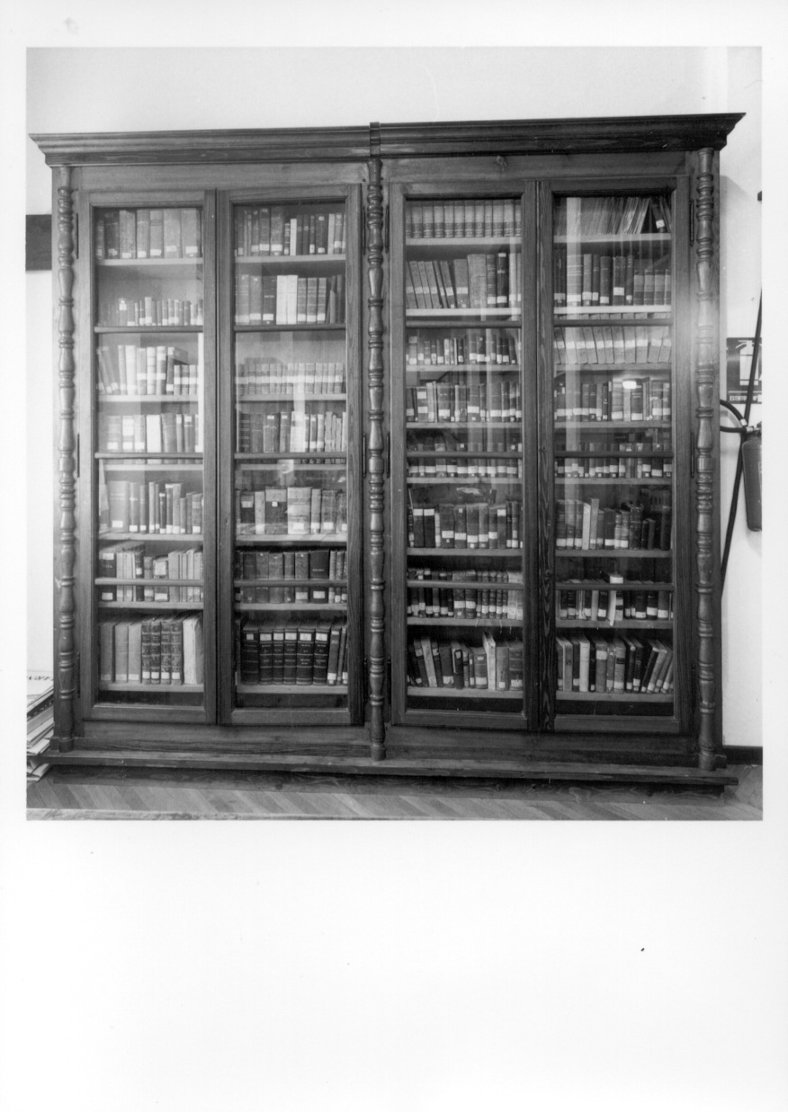 libreria, opera isolata - ambito piemontese (fine/inizio secc. XIX/ XX)