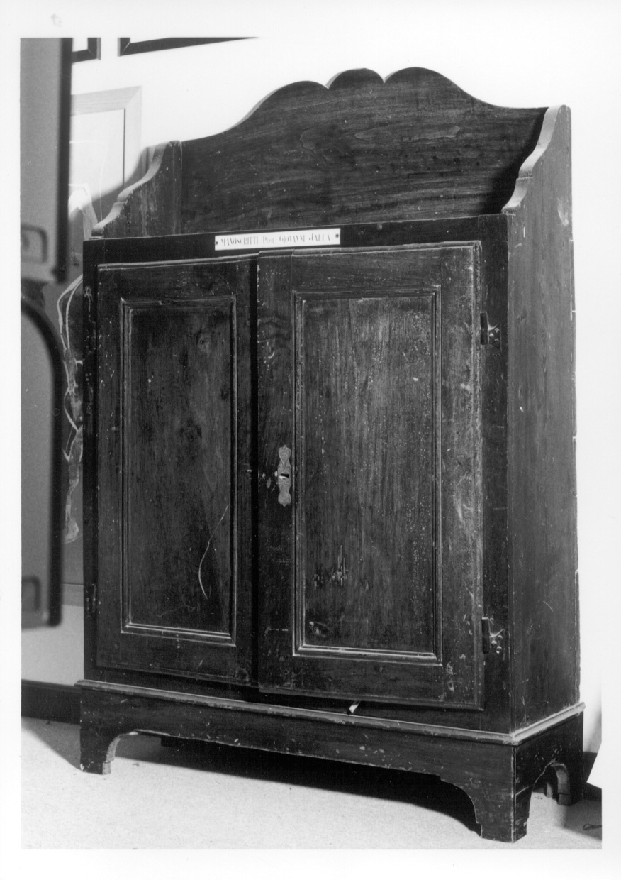 credenza, opera isolata - ambito piemontese (seconda metà sec. XIX)