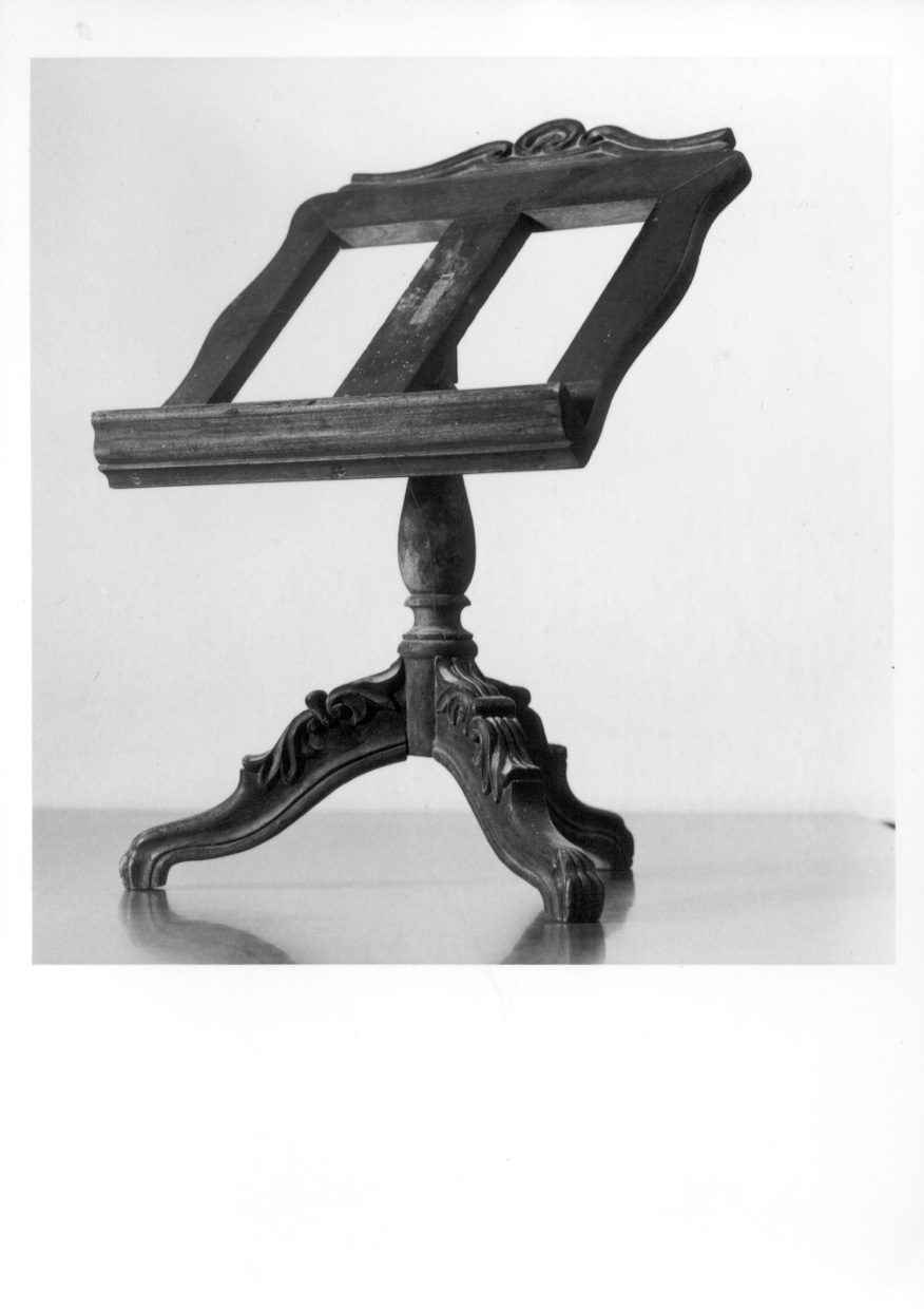 leggio, opera isolata - ambito piemontese (metà sec. XIX)