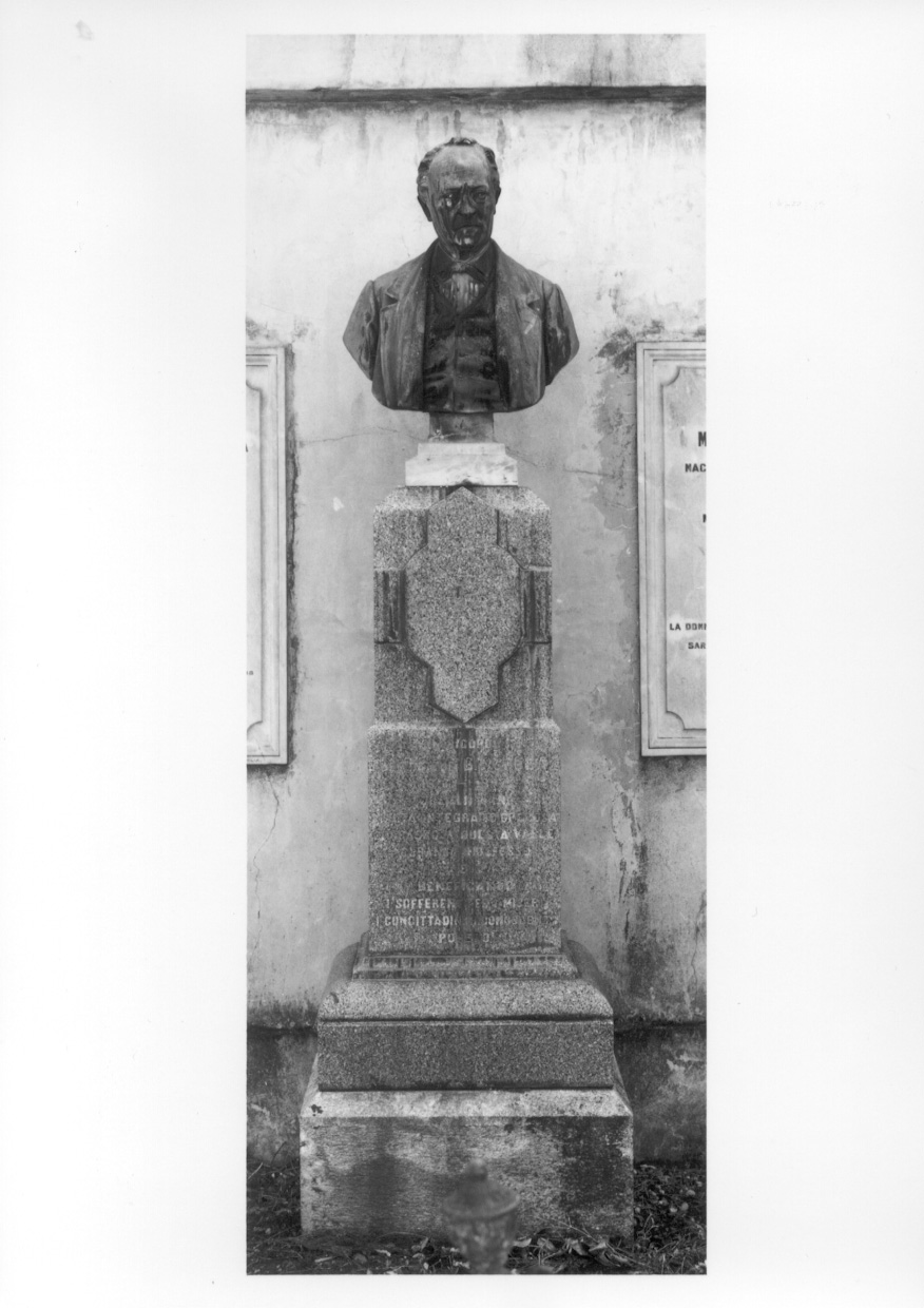 busto ritratto di Giovanni Stefano Vola (monumento funebre, opera isolata) di Realini Giuseppe (fine sec. XIX)