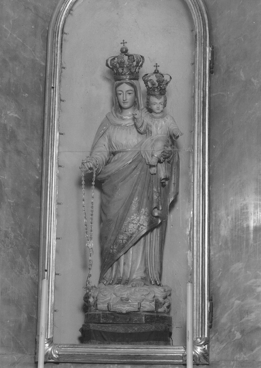 Madonna del Rosario, MADONNA DEL ROSARIO (statua, opera isolata) - ambito piemontese (inizio sec. XX)