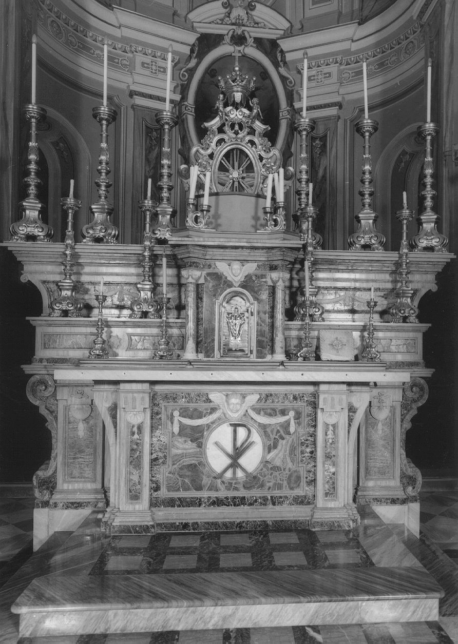 altare maggiore, opera isolata - bottega piemontese (fine sec. XVIII)