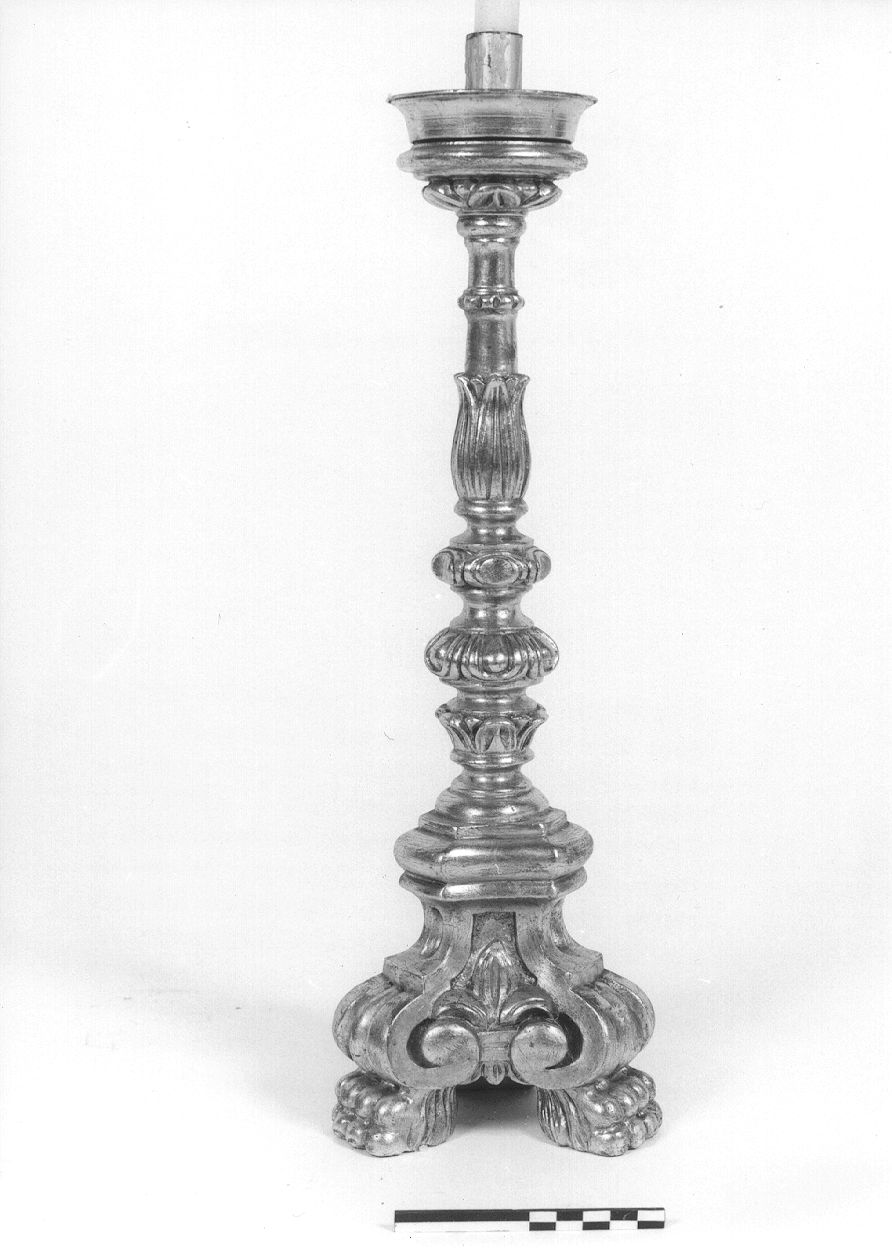 candelabro, serie di Prinotti Ditta - bottega monregalese (secondo quarto sec. XX)
