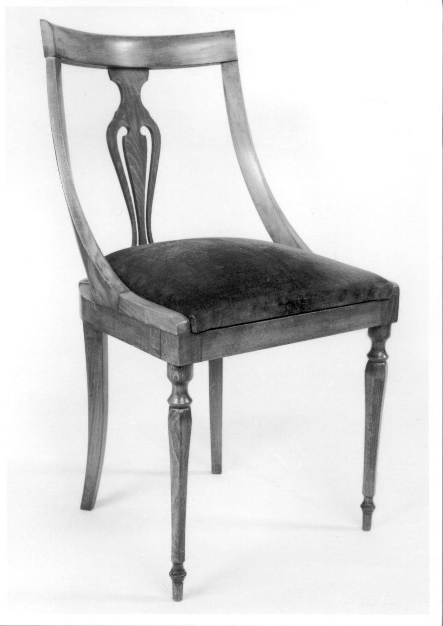 sedia, serie - bottega piemontese (seconda metà sec. XIX)