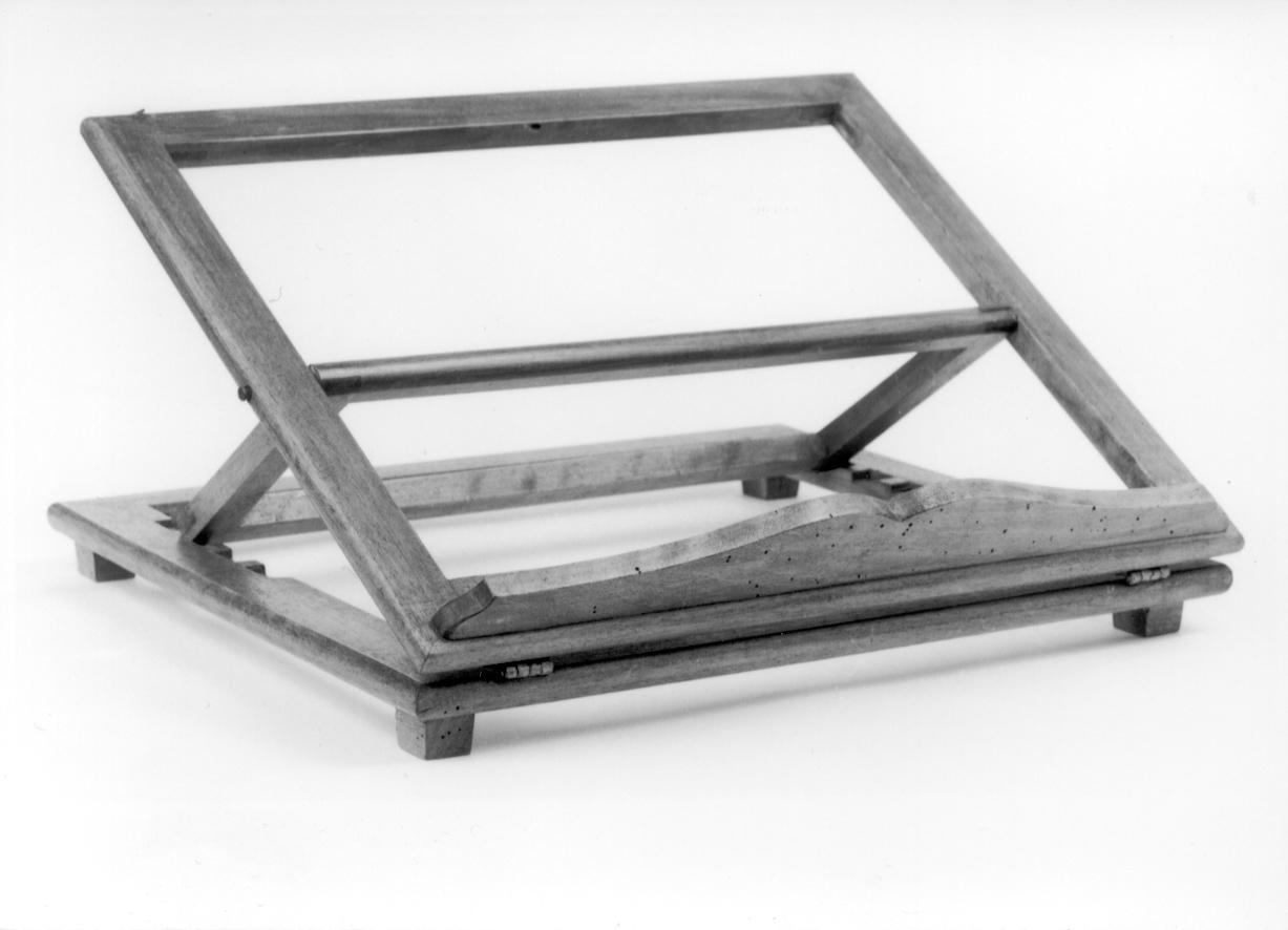 leggio da tavolo, opera isolata - bottega piemontese (seconda metà sec. XIX)