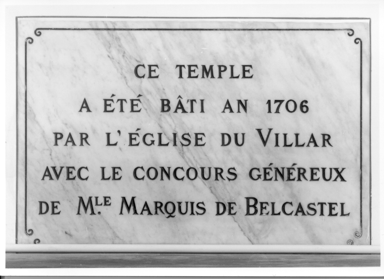 lapide documentaria, opera isolata - ambito piemontese (seconda metà sec. XIX)