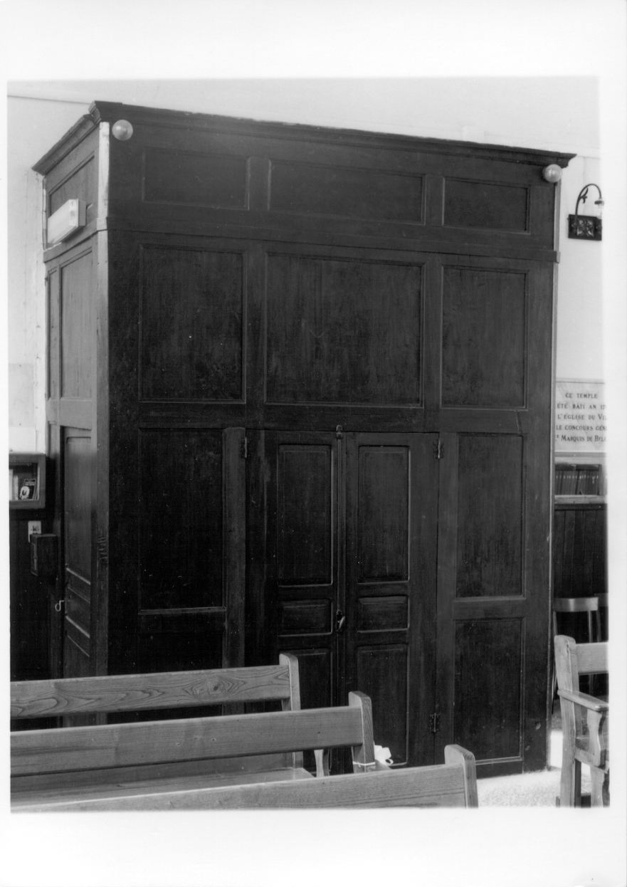 bussola d'ingresso, opera isolata - ambito piemontese (seconda metà sec. XIX)