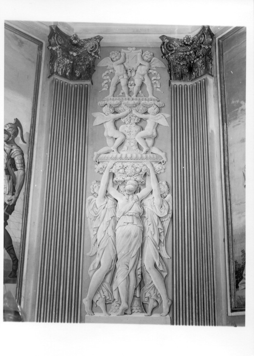 angeli e motivi decorativi fitomorfi (dipinto, complesso decorativo) di Comerio Agostino (primo quarto sec. XIX)