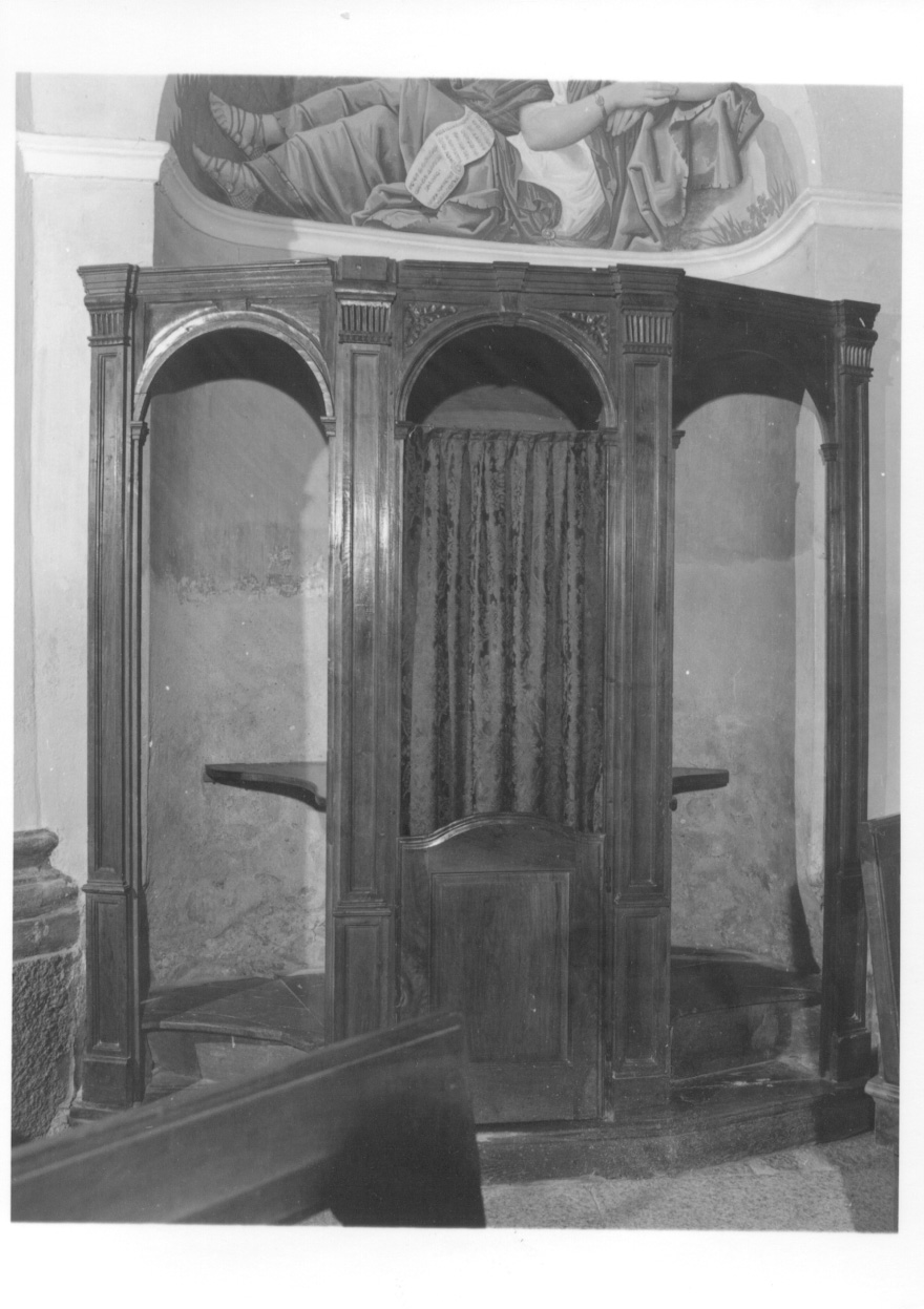 confessionale, serie - ambito novarese (prima metà sec. XIX)