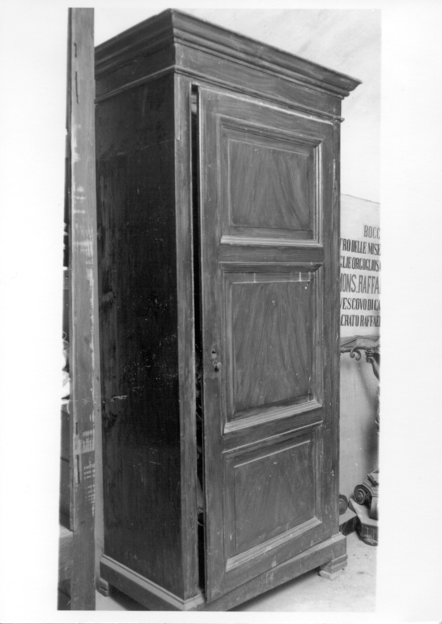 armadio, opera isolata - ambito novarese (seconda metà sec. XIX)