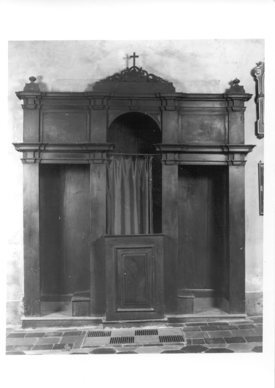 confessionale, serie - bottega novarese (sec. XIX)