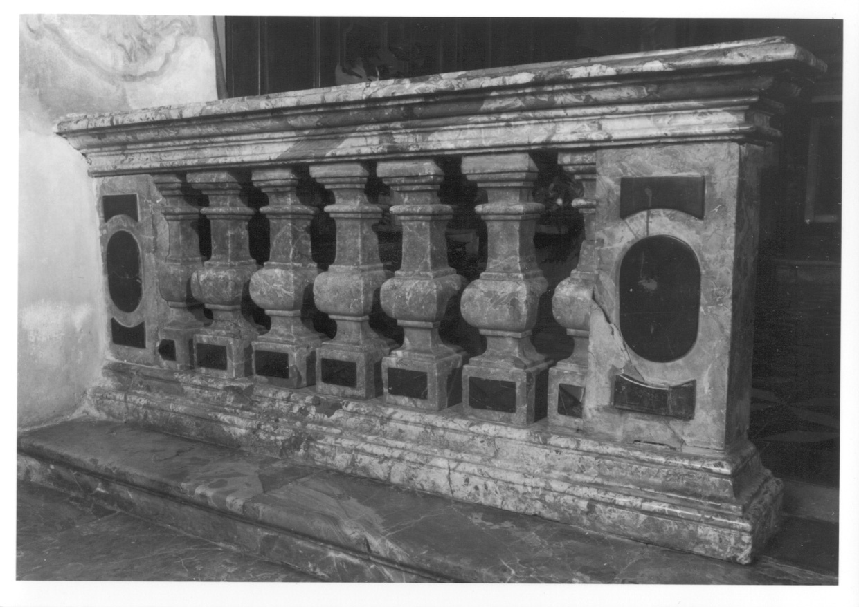 balaustrata, opera isolata - bottega lombarda (ultimo quarto sec. XVIII)