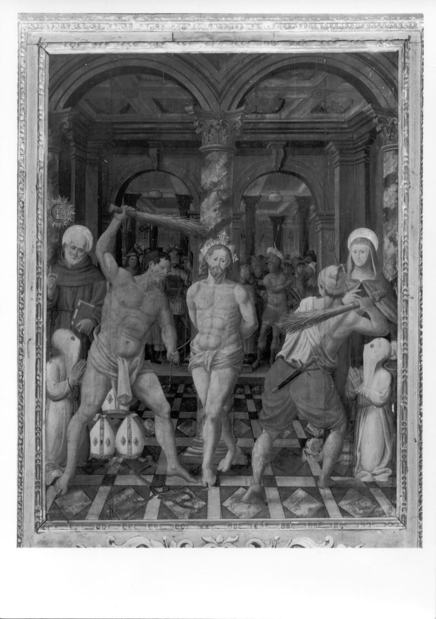 flagellazione di Cristo (dipinto, opera isolata) - ambito lombardo-piemontese (seconda metà sec. XVI)