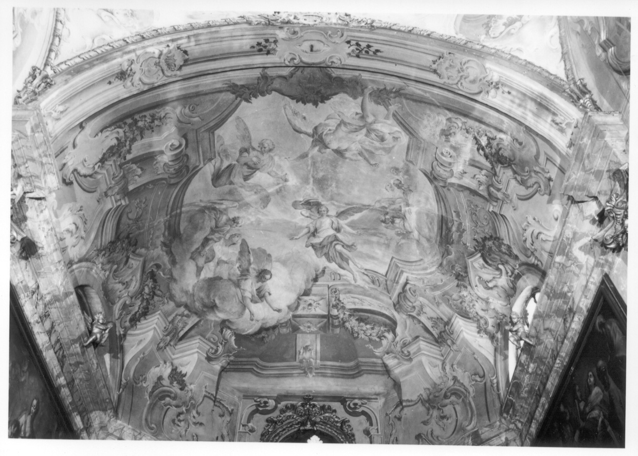 gloria di angeli (dipinto, elemento d'insieme) di Orgiazzi Antonio il Vecchio (e aiuti) (terzo quarto sec. XVIII)